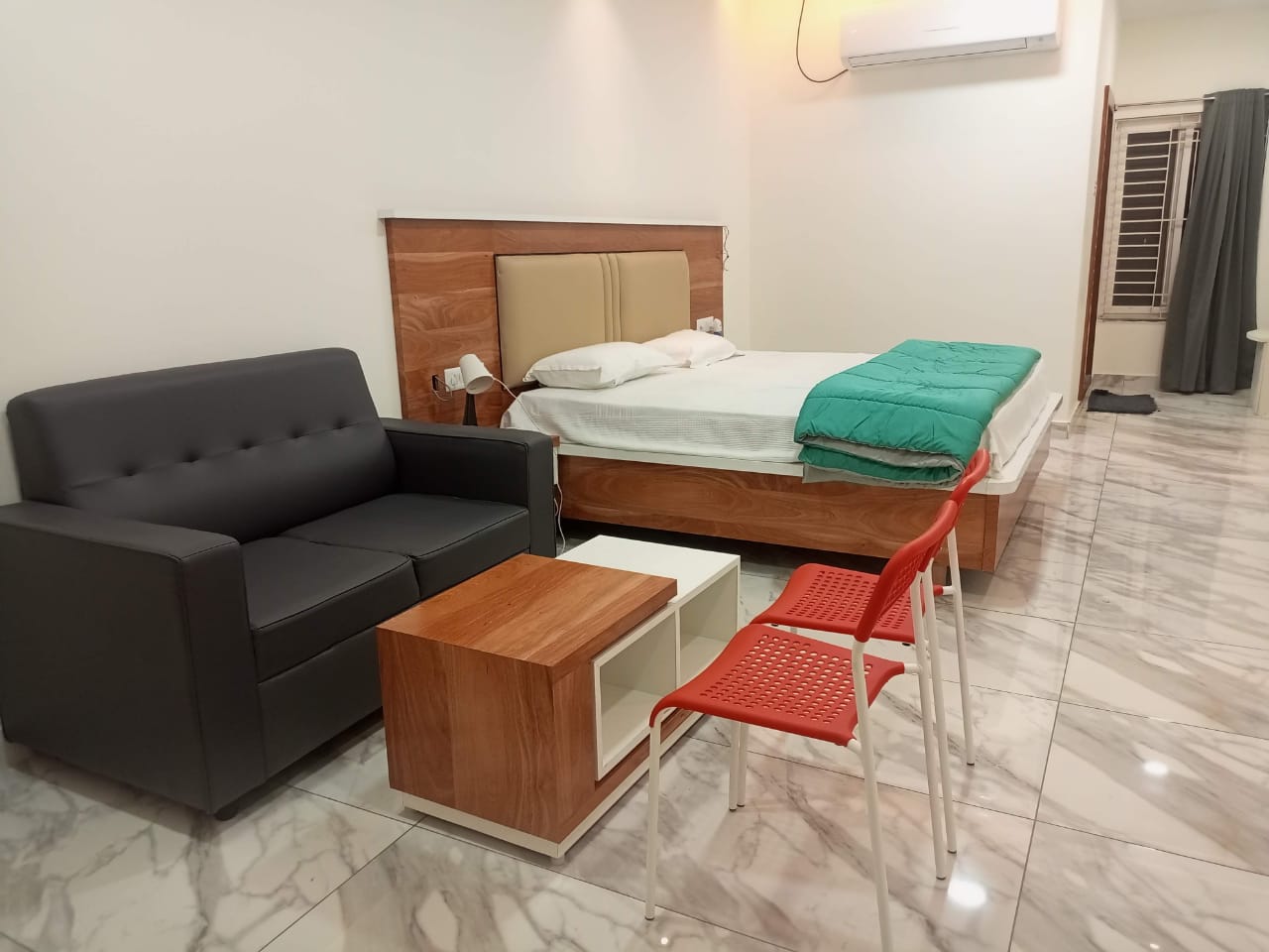 Luxury suite with elegant furnishings and comfortable seating